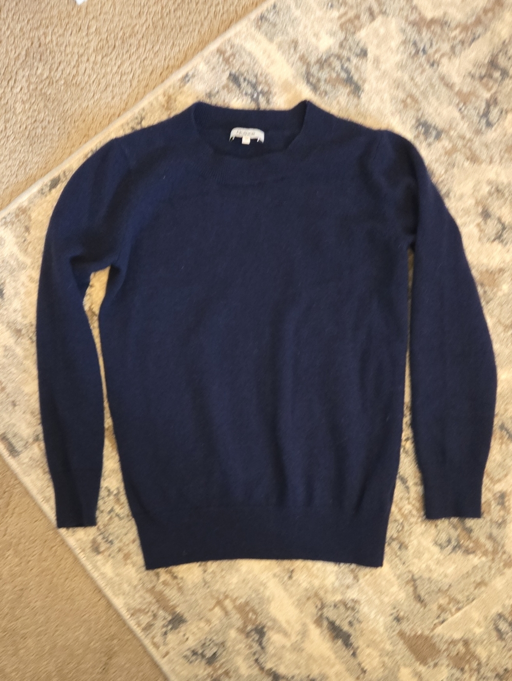 Quince Kids Navy Crewneck Sweater